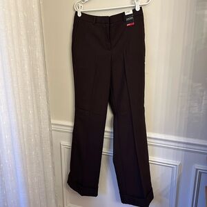 New York & company city stretch cuffed wide leg average size 10 tags on slacks